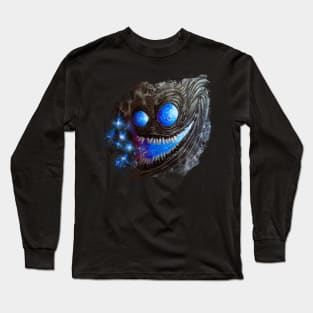 Silly Smiling Face With Escaping Fairies Long Sleeve T-Shirt